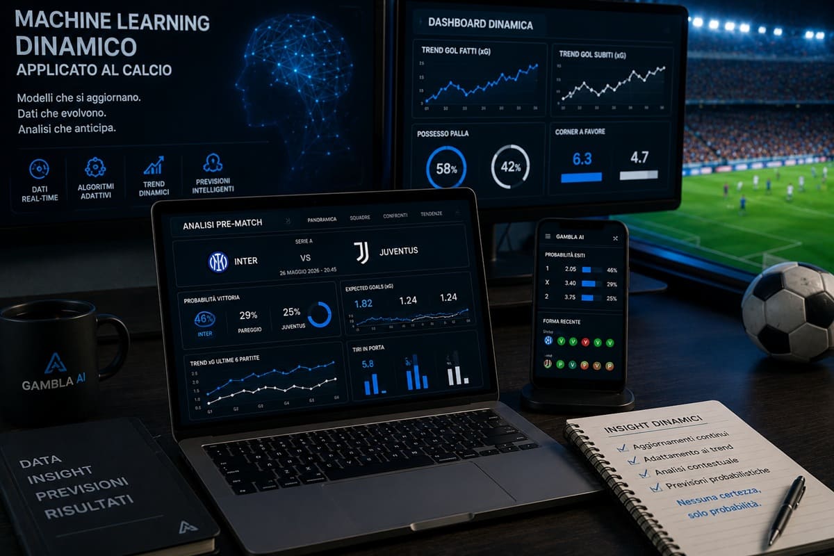 machine learning dinamico calcio